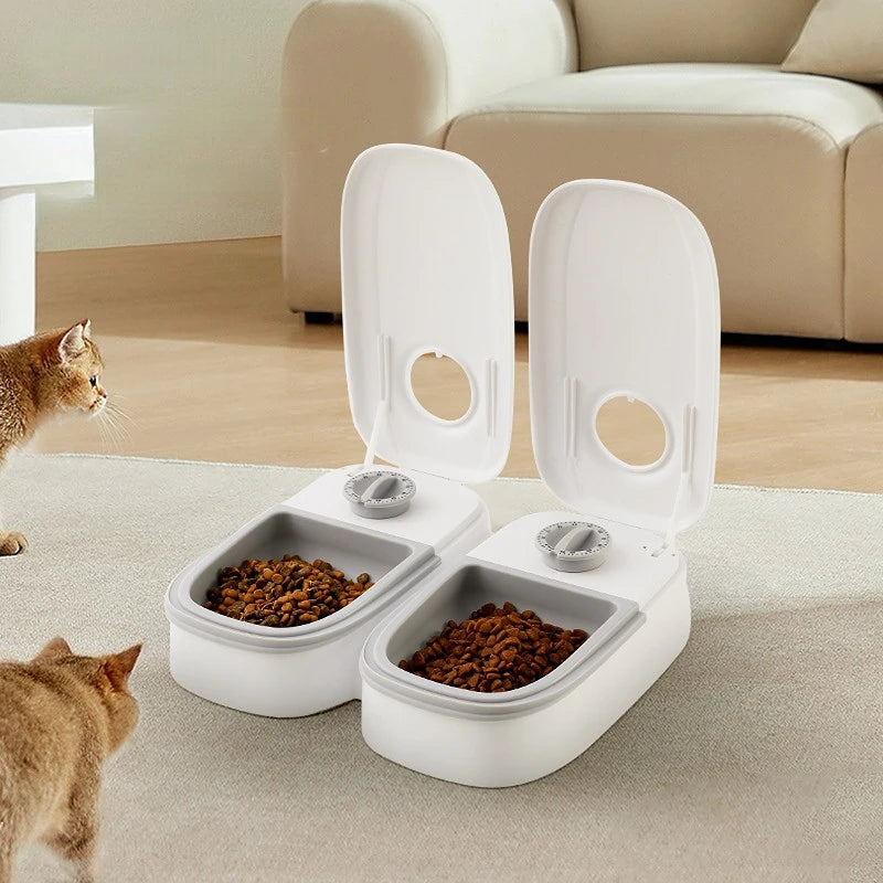 Pet Automatic Timing Feeder – 350ML Large Capacity Dry & Wet Food Dispenser