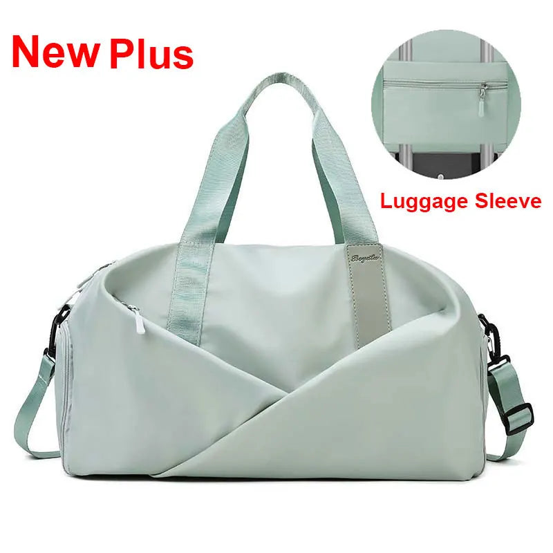 Women's Sports Gym Bag - Travel Dry Wet Tote, Multifunctional Weekend Duffle for Fitness, Yoga & Swimming