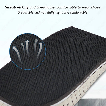 Height Increase Half Shoe Insoles — Unisex Heel Insert with Cushion & Arch Support, 2-5cm Invisible Lift Pads