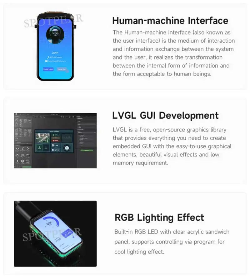Waveshare ESP32-C6 Development Board – 1.47-inch Display, 172×320, WiFi 6 & Bluetooth, Type-C Interface