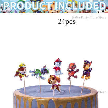 PAW Patrol Birthday Party Supplies Set – Tablecloth, Plates, Cups & Balloons Kids Party Decor for Birthday, Baby Shower & Favors
