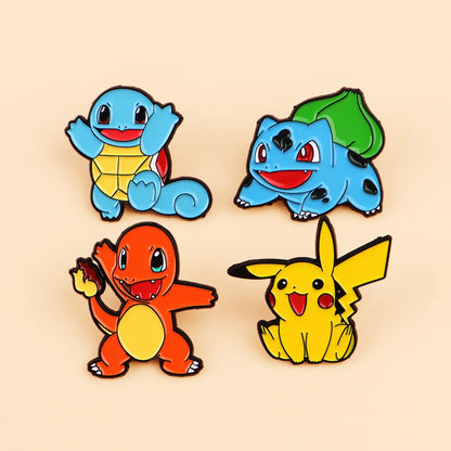 Cute Duck Enamel Pin Set - Cartoon Animal Lapel Brooches for Coats, Bags & Gifts