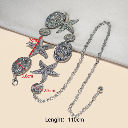 Designer Women’s Silver Waist Chain Belt – Retro Bohemian Ethnic Style for Skirts & Jeans