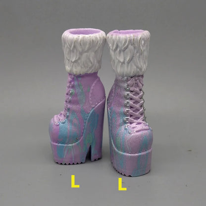 Little Kids 25CM Winter Doll Shoes – Boots & High Heels Accessories, Perfect Birthday Gift for Girls