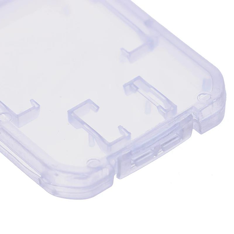 10-Pack Clear Plastic Memory Card Cases – Transparent Micro SD & TF Card Storage Box Holder