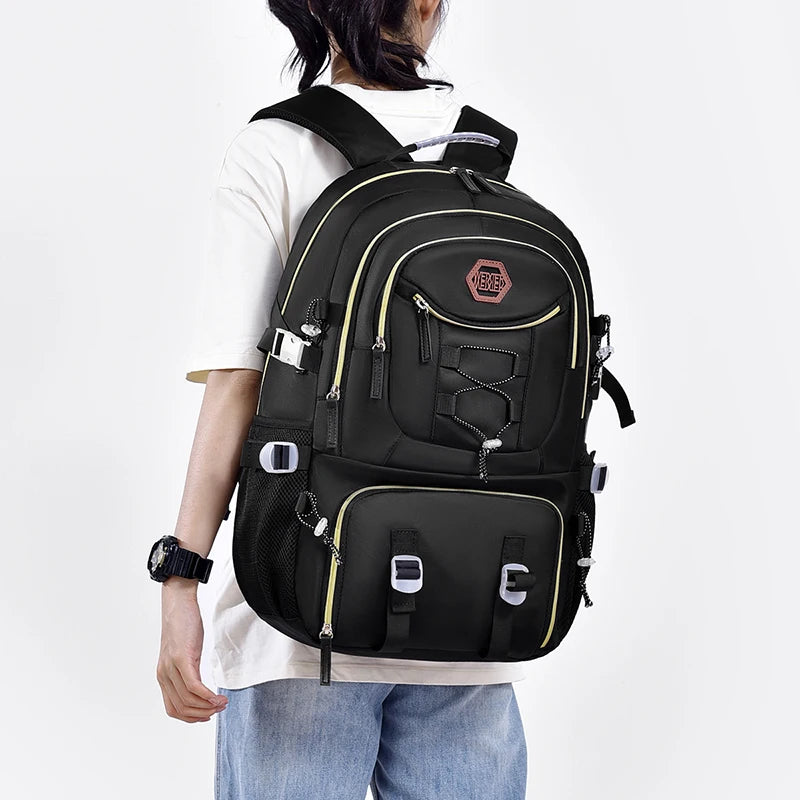 Outdoor Travel Backpack – Large Capacity Sports & Camping Knapsack for Men & Women, Laptop Bag with Shoes Pocket