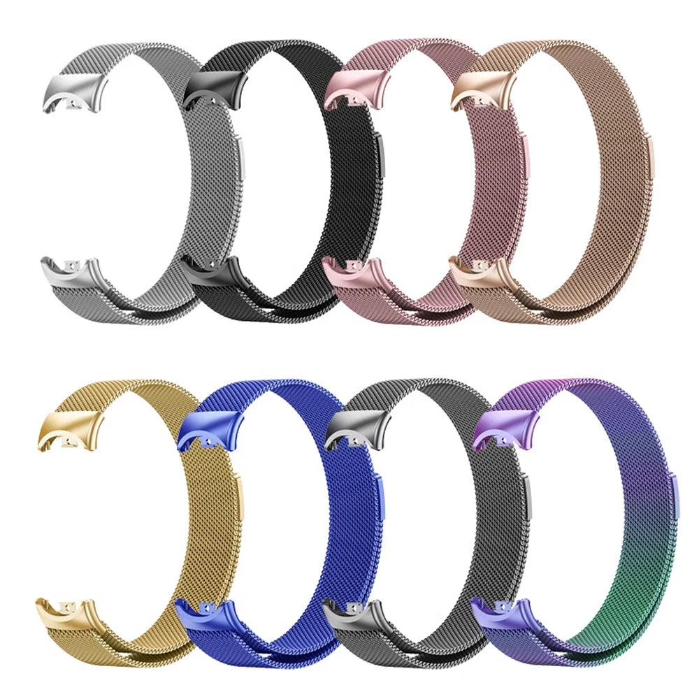 Magnetic Stainless Steel Strap for Xiaomi Mi Band 8 9 – Loop Bracelet Belt Accessory
