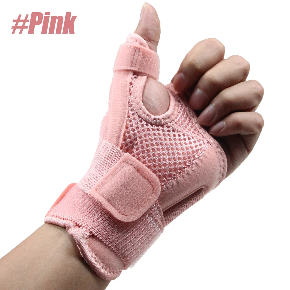Adjustable Thumb Spica Splint - Thumb Stabilizer Wrist Brace Support for Carpal Tunnel, Arthritis & Tenosynovitis