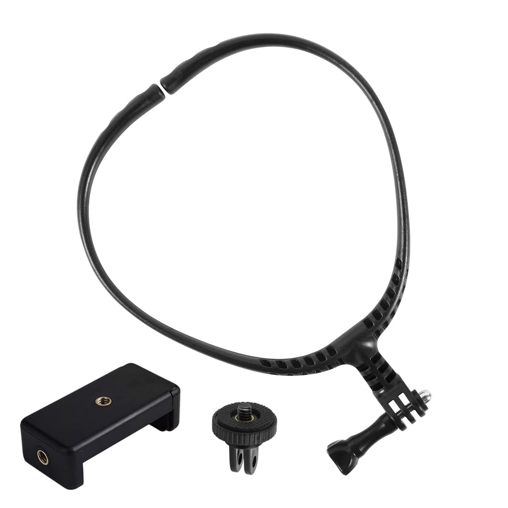 Neck Mount for GoPro & Action Cameras – Anti-Shake Lanyard Strap for Hero 11/10/9, Insta360 X3, DJI Osmo Accessories