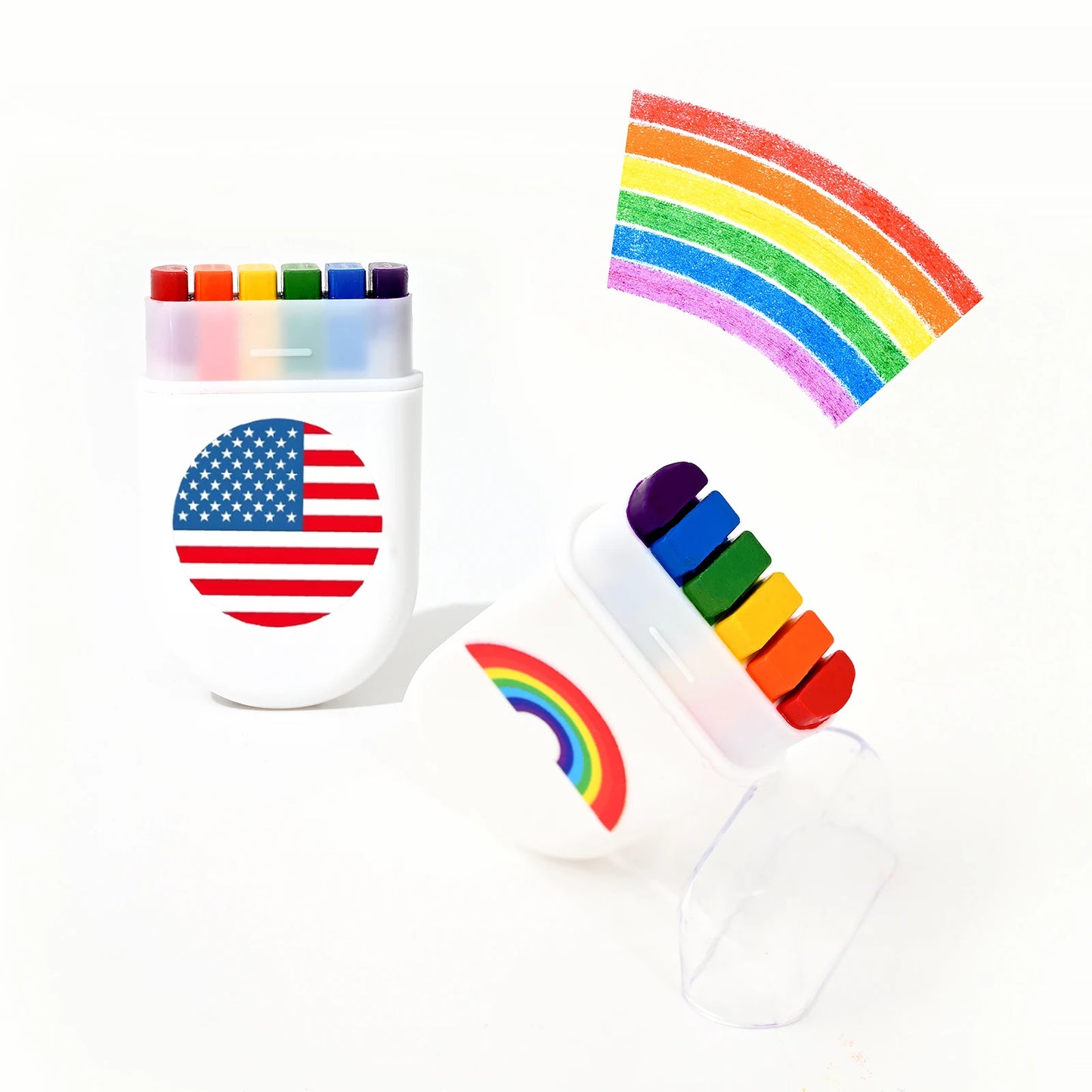 2/3pcs Rainbow Crayon Paint Set | Colorful Birthday Party Accessories & Family Costume Gift