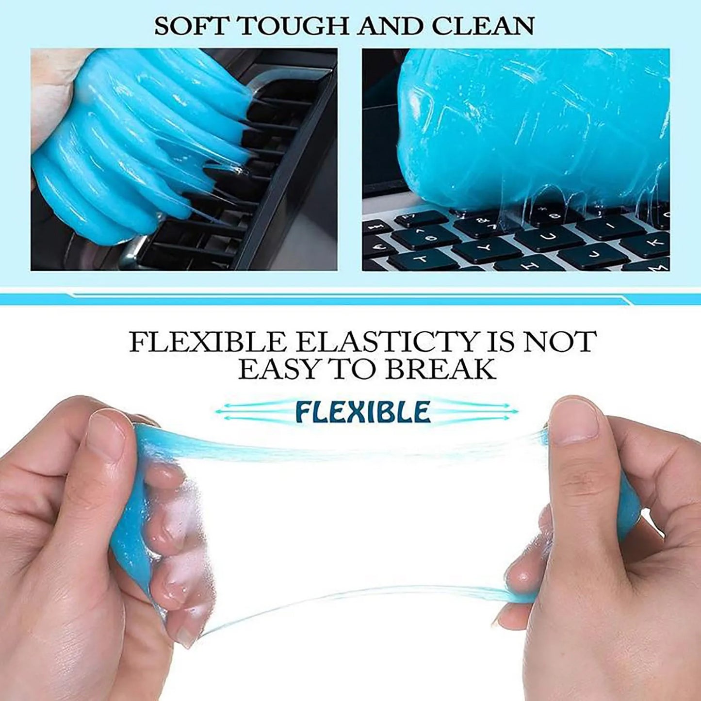 50g Car Interior Magic Cleaning Gel - Slime Cleaner for Air Vents, Keyboard Dust Remover, Cleaning Mud for Automotive and Electronics