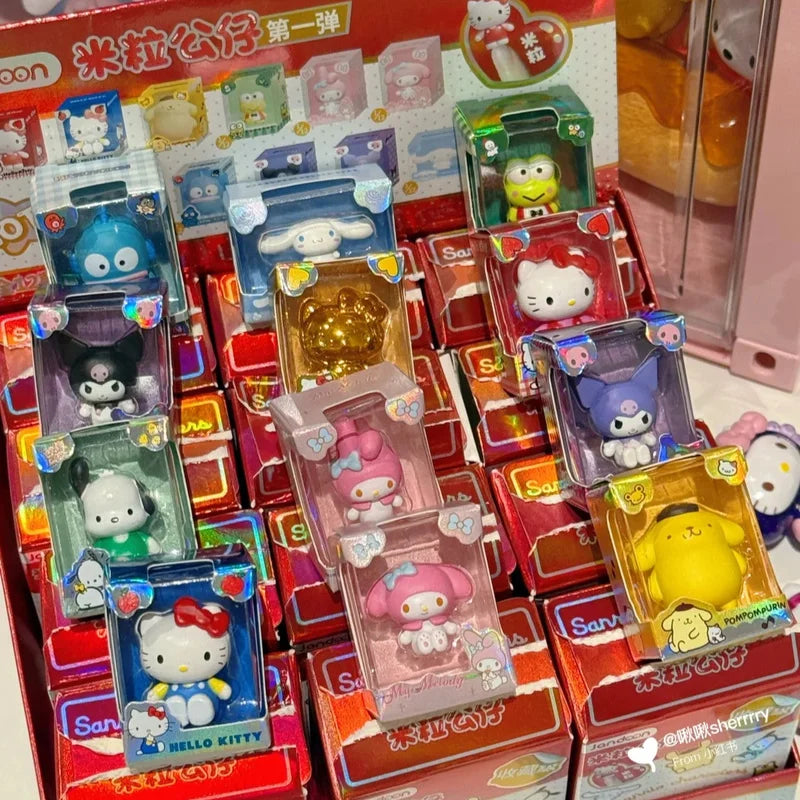 Sanrio Characters Mini Figurine Blind Box – Hello Kitty, Melody & Kuromi Cute Desk Decoration Collectible Toy Gift