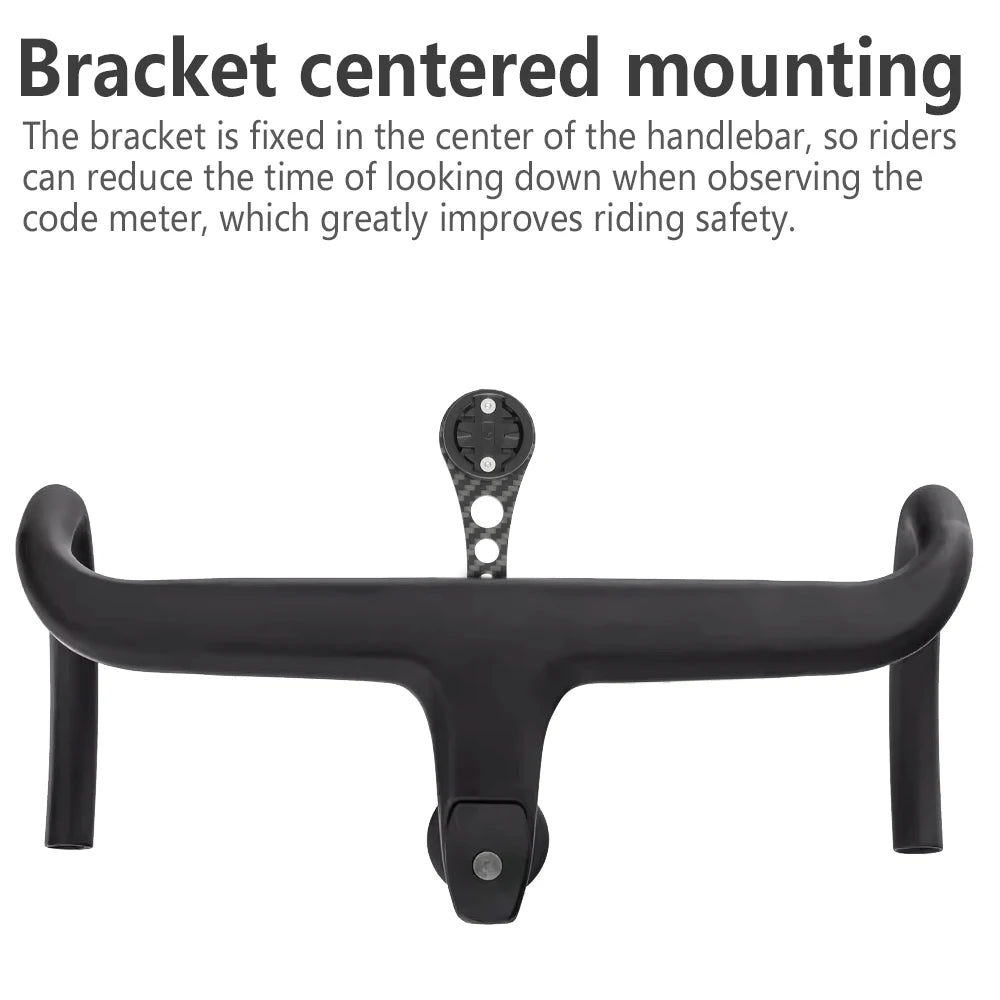 14g Carbon Fiber Bike Computer Mount - Lightweight Multifunctional Road Bike Light and GoPro Holder