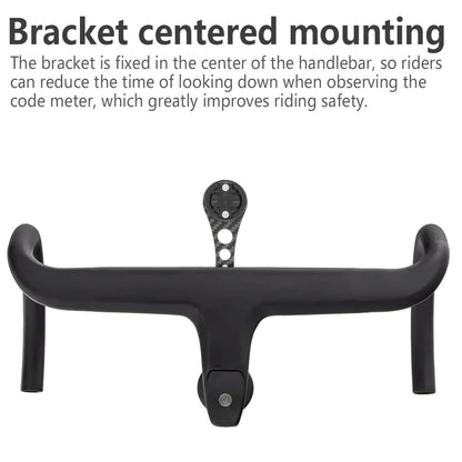 14g Carbon Fiber Bike Computer Mount - Lightweight Multifunctional Road Bike Light and GoPro Holder