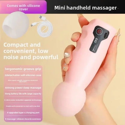Adjustable Mini Fascia Massager – Soft, Wear-Resistant Deep Tissue Head Massage Device with 4-Speed Comfort