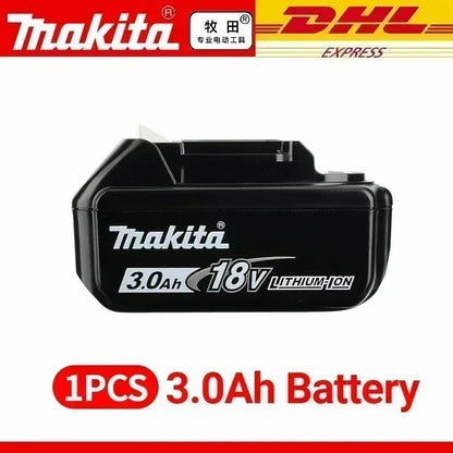 100% Original Makita 18V Lithium Battery – 6Ah/5Ah/3Ah Compatible with DTW700, DDF487, DTD173, DGA404, HR140D, DJV182 Tools