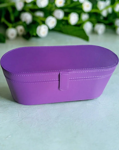 Portable PU Hair Dryer Storage Case – Large Capacity Dustproof Bag for Curling Tools & Accessories