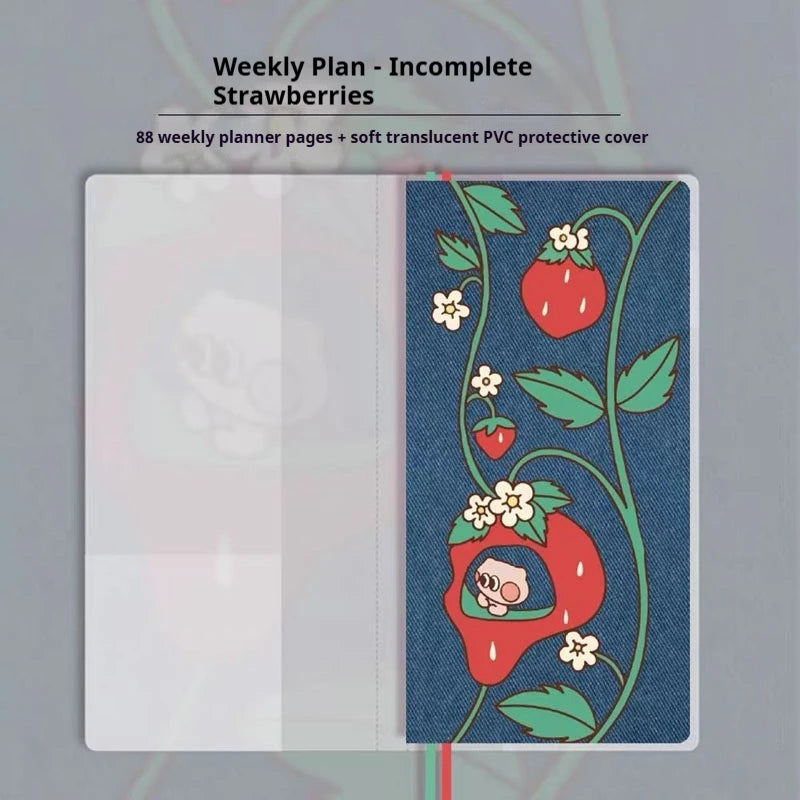 Kinbor Undated Weekly Planner - Illustrated Hardcover To-Do List Notebook