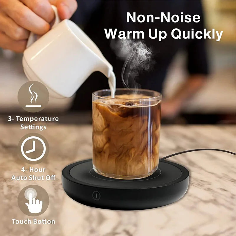 110V/220V Electric Coffee Mug Warmer – Hot Tea & Coffee Heating Pad Coaster for Tea, Milk & Beverages