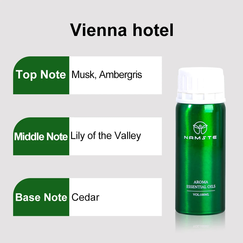 Namste 100ml Ritz Carlton Hotel Essential Oil - Pure Plant Air Freshener for Home & Hotels + 3x5ml Sample Set