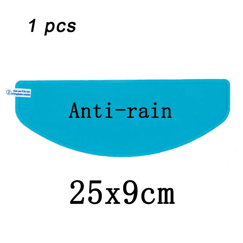 4PCS Universal Motorcycle Helmet Anti-Fog & Rainproof Film - Clear Coating Sticker for Helmet Accessories