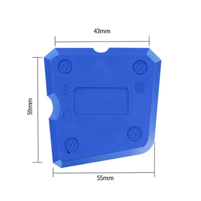 4-Piece Caulking Tool Kit: Silicone Joint Sealant Spreader, Spatula, Scraper - Floor Tile Edge Repair and Cleaner