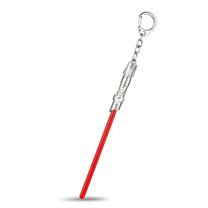 Star Wars Spaceship & Lightsaber Keychain – Metal Pendant Keyring, Cosplay Jewelry Gift for Men