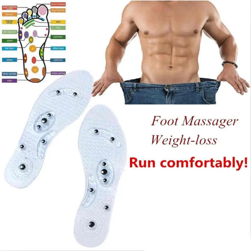 Magnetic Therapy Foot Massage Insoles – Acupressure Point Therapy for Men & Women