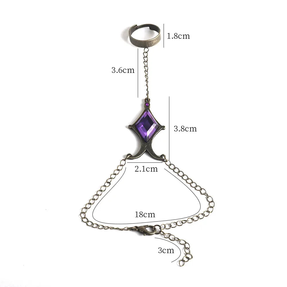 Homura Akemi Soul Gem Bracelet - Anime Cosplay Hand Chain Jewelry Accessory and Costume Prop