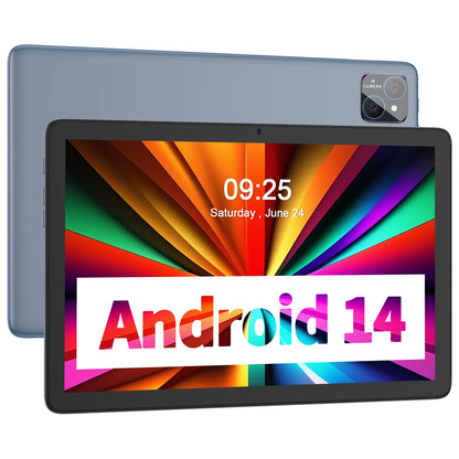 PRITOM TAB11 Android 14 Tablet – 10 Inch, 8GB RAM, 128GB ROM, Octa-Core, 5G WiFi, Keyboard & Case