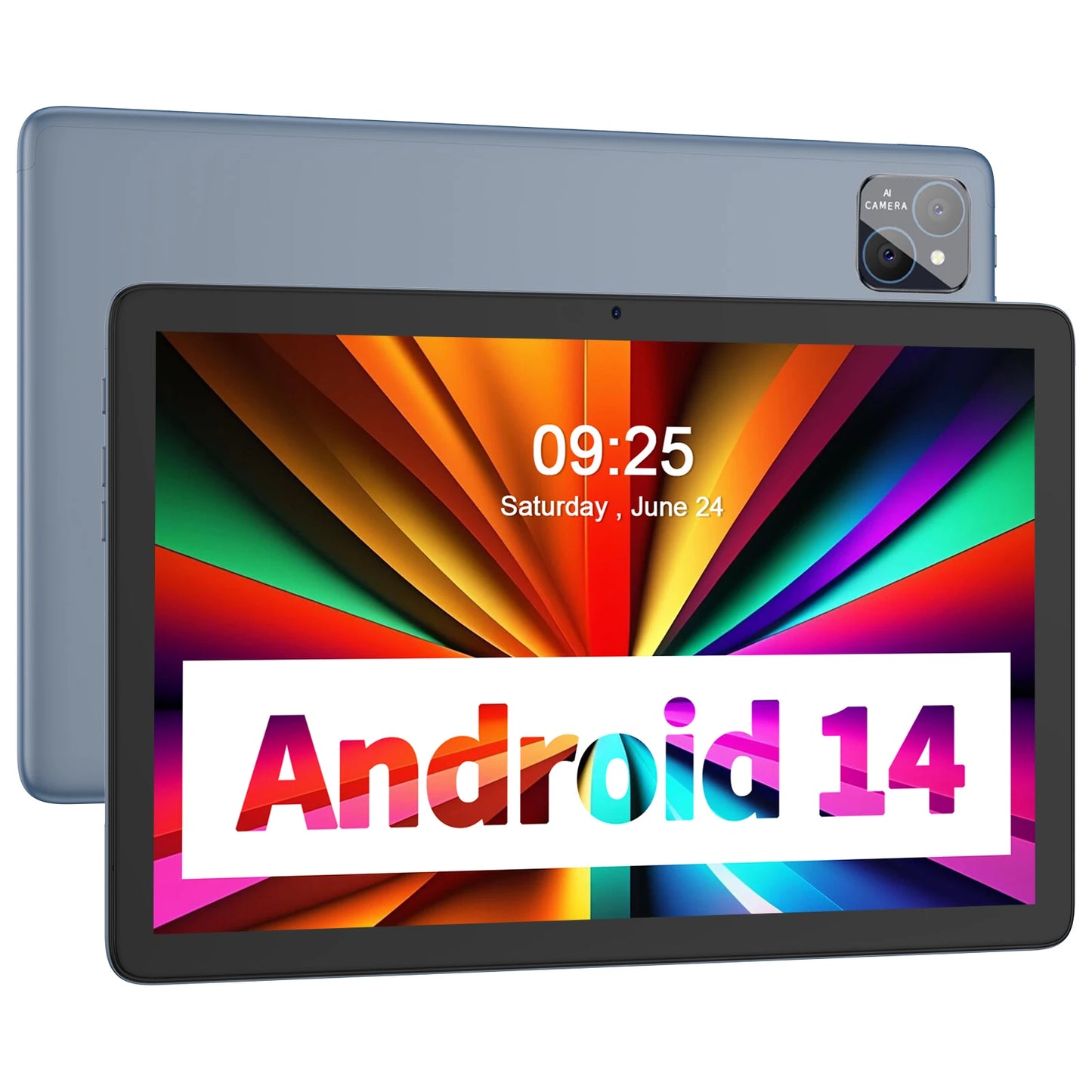 PRITOM TAB11 10-Inch Android 14 Tablet – 8GB RAM + 128GB ROM, Octa-Core, 5G WiFi with Keyboard, Mouse & Case