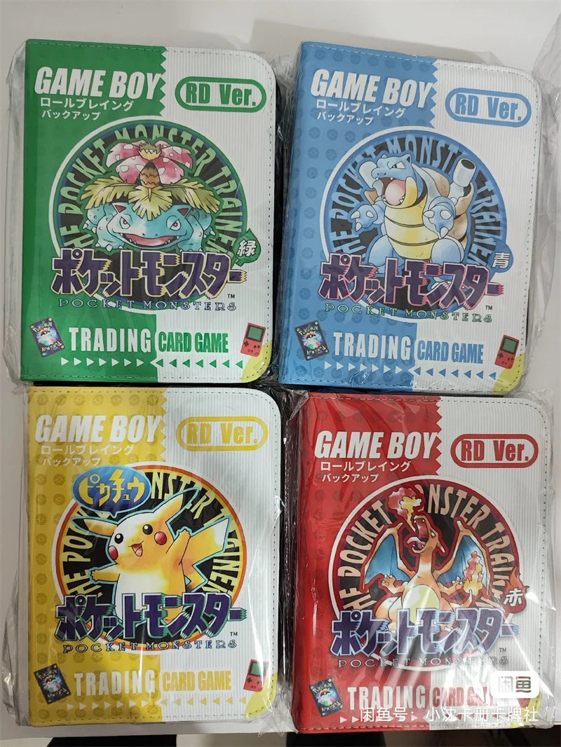 New Pokémon Pikachu Battle Card Binder — Zippered Card Holder for VMAX Game Card Collection, Anime Toys & Gifts