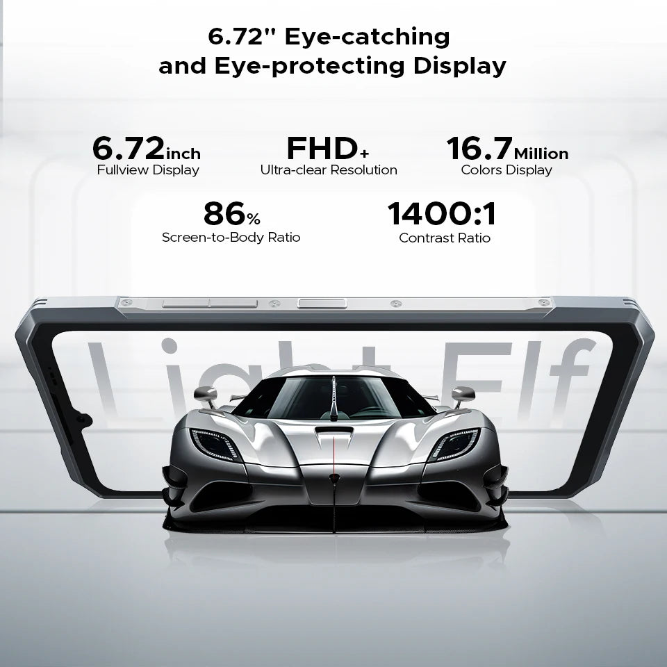 DOOGEE Blade GT Rugged Phone | 6.72'' FHD+, 120Hz LED Light, 12GB RAM, 256GB ROM, 5500mAh Battery, Android 14   2/2