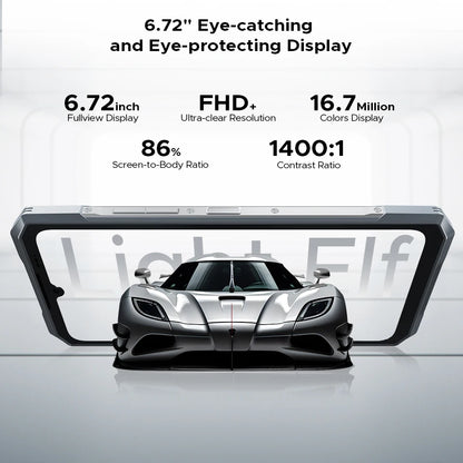 DOOGEE Blade GT Rugged Phone | 6.72'' FHD+, 120Hz LED Light, 12GB RAM, 256GB ROM, 5500mAh Battery, Android 14   2/2