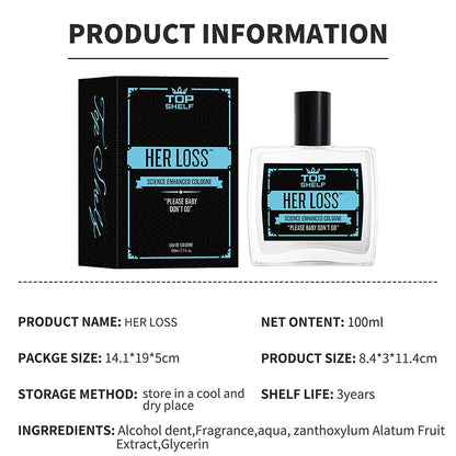 Men's Pheromone Perfume Cologne – Raw Attraction & Confidence, Long-Lasting Irresistible Scent, 100ml