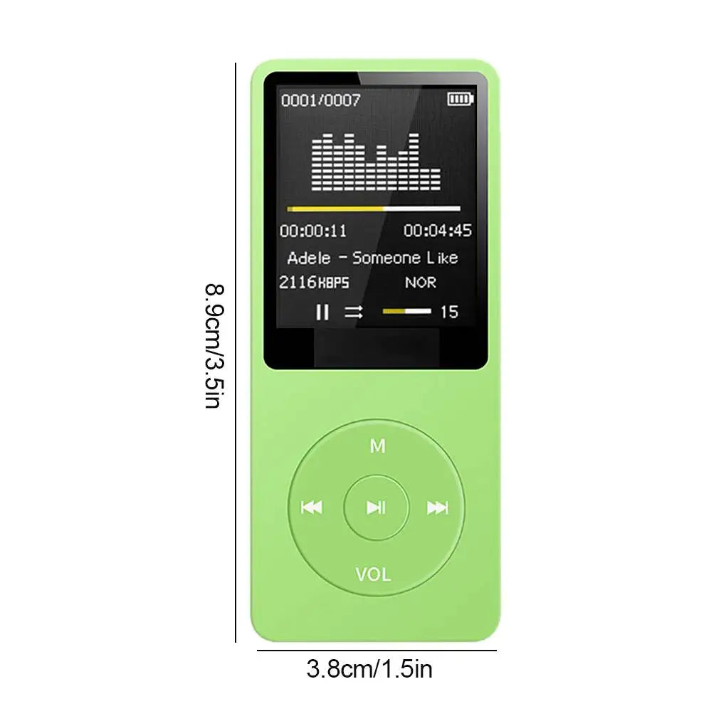 Portable Bluetooth MP3 Music Player - Lossless Audio FM Radio Sports Walkman Recorder