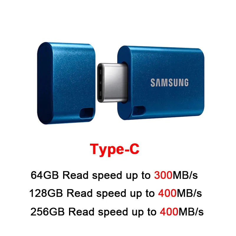Samsung USB 3.1 Flash Drive - Type-C Metal Pen Drive 64GB–512GB High-Speed Memory Stick