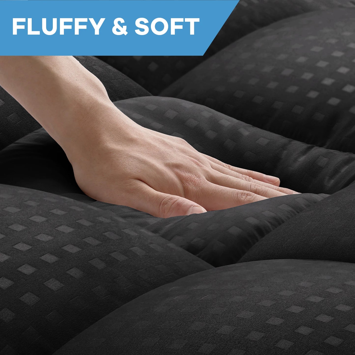 Quilted Fitted Mattress Pad — Cooling Pillow Top Protector, Breathable Soft Mattress Cover