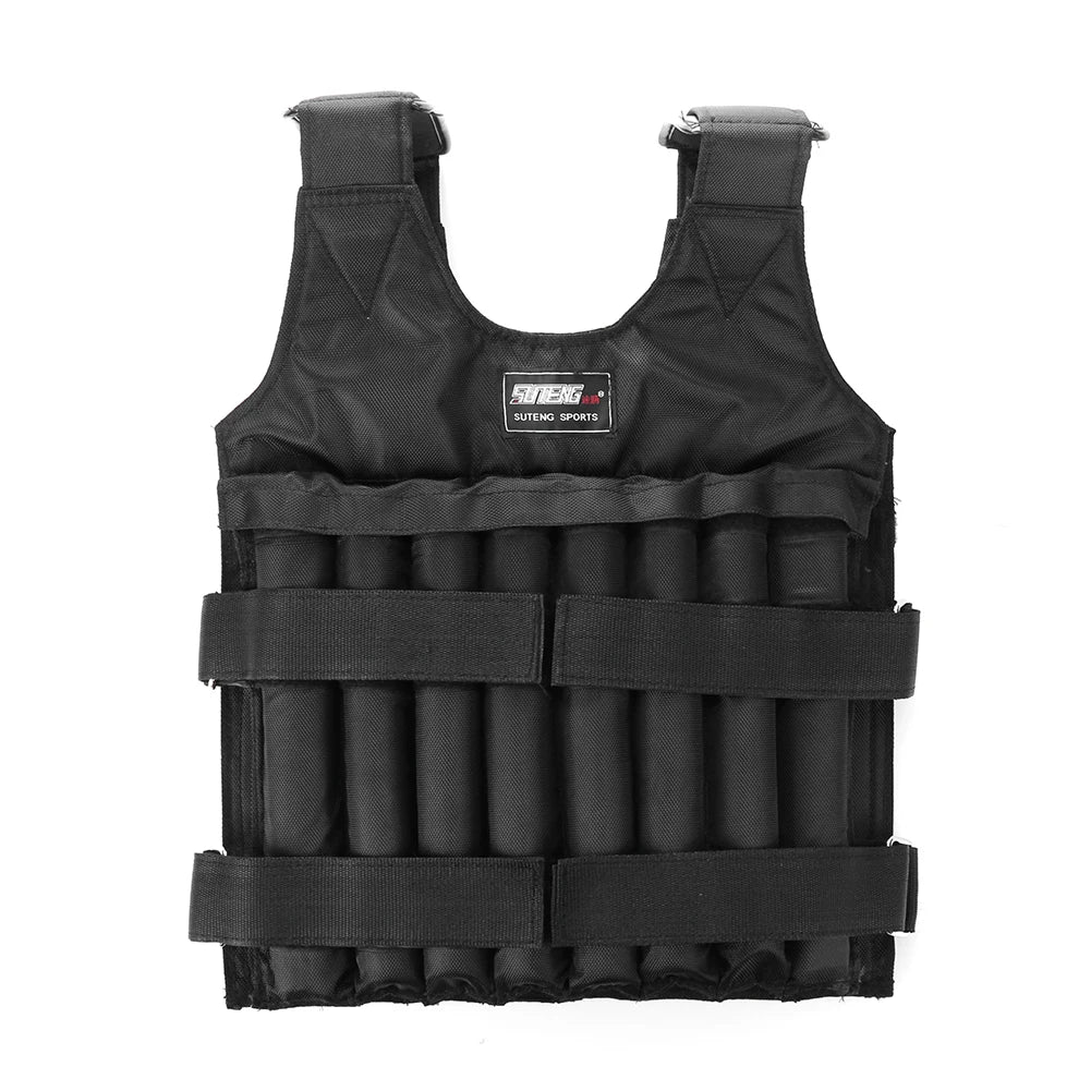 Adjustable Weight Training Vest — 3/15/35kg Fitness Running Jacket for Workout & Jogging