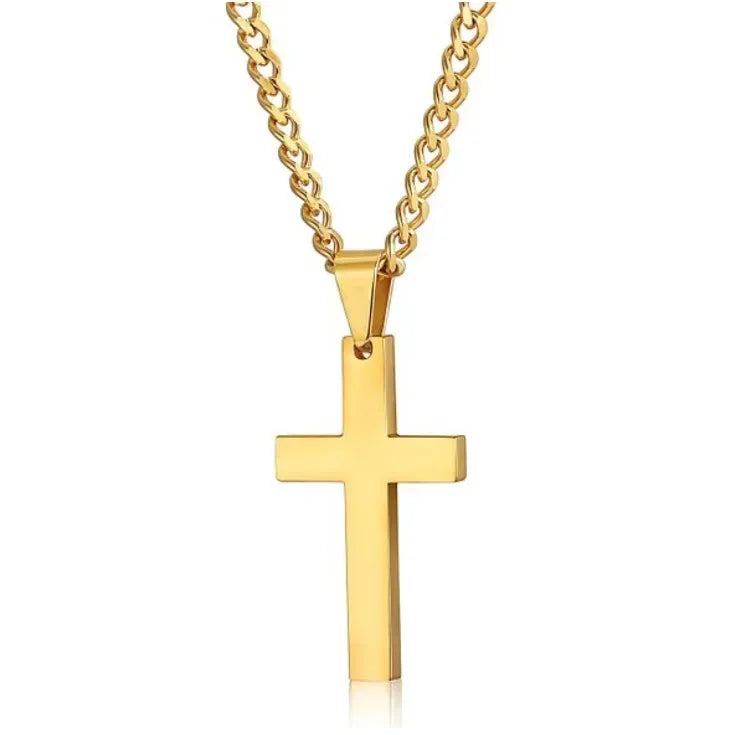 Vintage Crucifix Cross Necklace – Jesus Rosary Beads Chain with Virgin Mary Pendant Religious Jewelry Charm for Men & Women