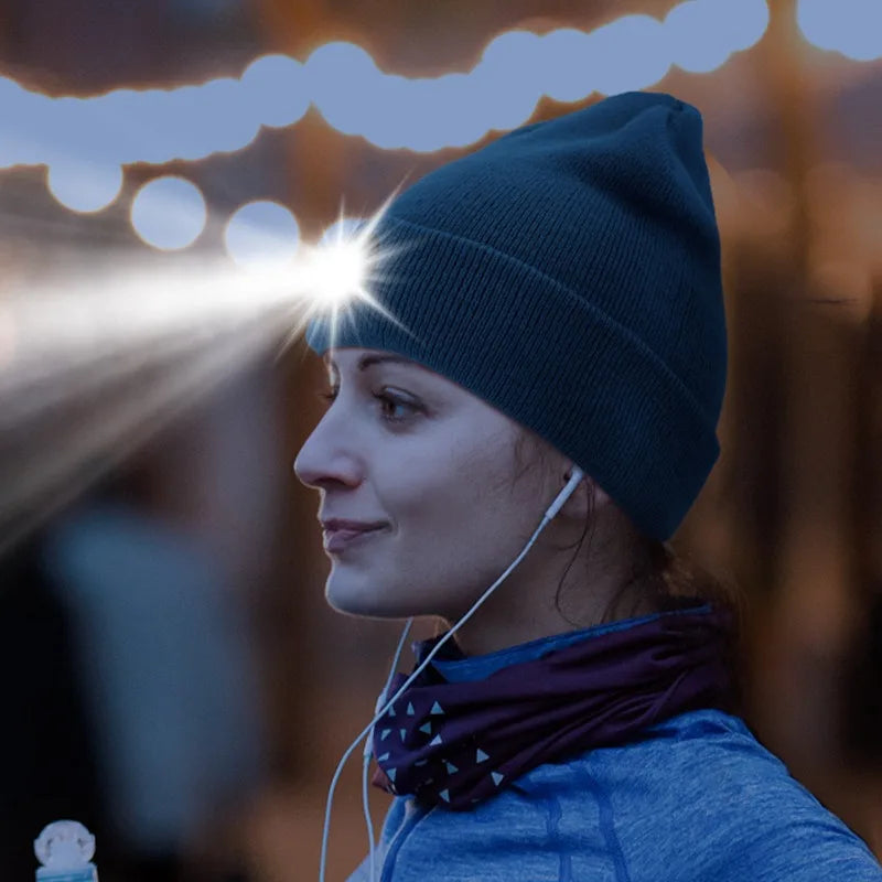 Stay Warm and Safe on Night Runs and Bike Rides with LED Flashlight Headlamp