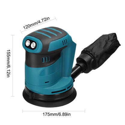 125mm 90W Brushless Cordless Orbital Sander - Electric Polisher for Wood, Metal Grinding & Polishing