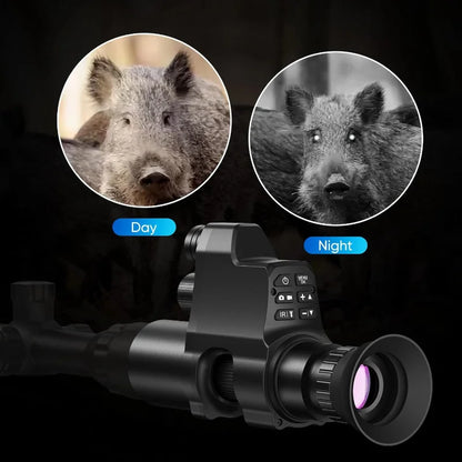 1920×1080 OLED Night Vision Scope - HD Day & Night Monocular with Photo/Video Recording and Up to 300M Observation Range