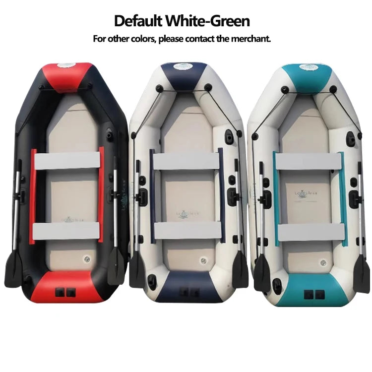 2.0–3.6m Inflatable Fishing Kayak Boat Air Deck Set – 3-Layer 0.9mm PVC, 2+1 Air Chambers, Wear-Resistant LUYA Raft Boat