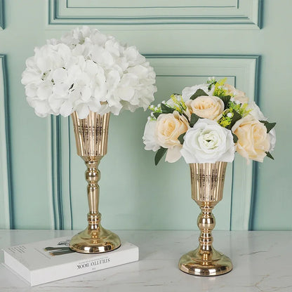 Retro Wrought Iron Flower Pots — Wedding, Dried Flower & Home Decoration Vases for Hotel & Event