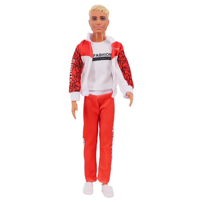 1/6 Boyfriend Doll Clothes Set — High-Quality Sparkling Top & Pants with Wool Hat for Ken Dolls