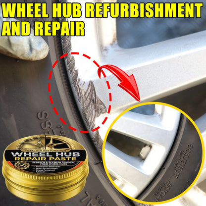 Universal Alloy Wheel Repair Kit - Scratch Remover, Repair Wax & Oxidation Paste Tools