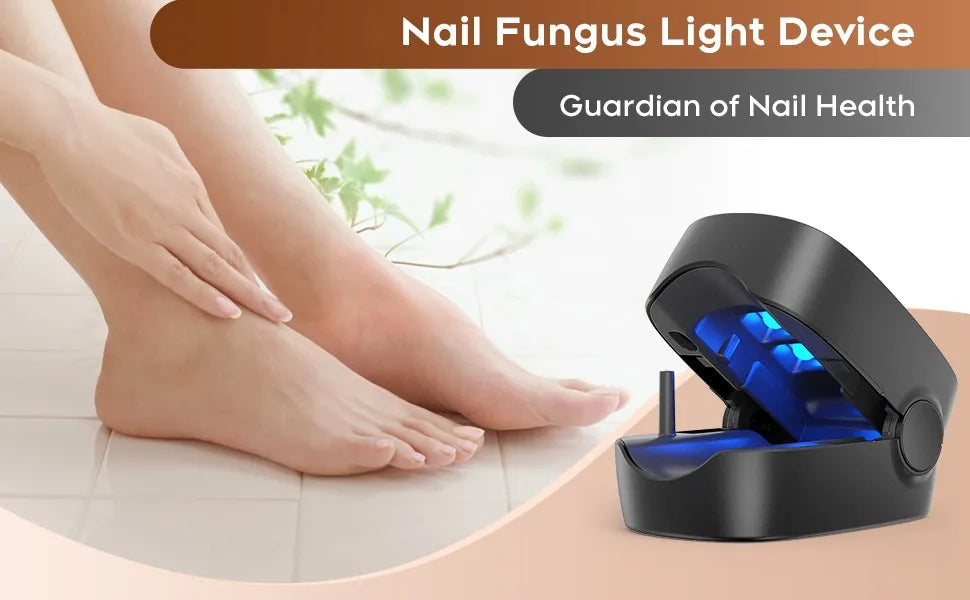 Nail Fungus Cleaning Light Device – USB Charge, 905nm Infrared & 470nm Blue Light for Onychomycosis Treatment