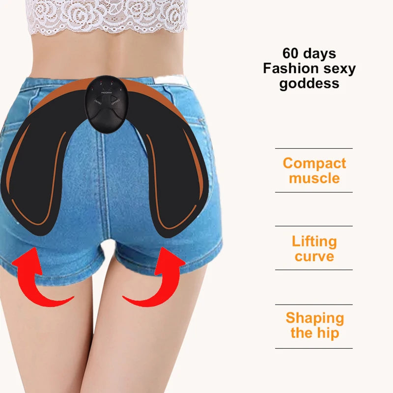 Wireless Hip & Glute Trainer - EMS Muscle Toning Massage Device for Butt Lift & Abs Fitness