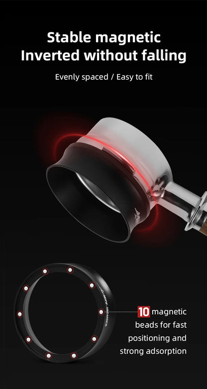 51/54/58mm Magnetic Espresso Dosing Funnel – Coffee Dosing Ring for Portafilter, Barista Brewing Tools